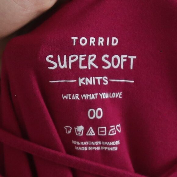 Torrid Super Soft Knits Pink Criss Cross Strappy Tank Top Pink Size 00X - Picture 3 of 5